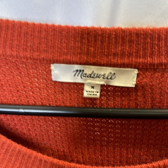 Madewell rust colored sweater.  Sz M. GUC - Picture 2 of 4